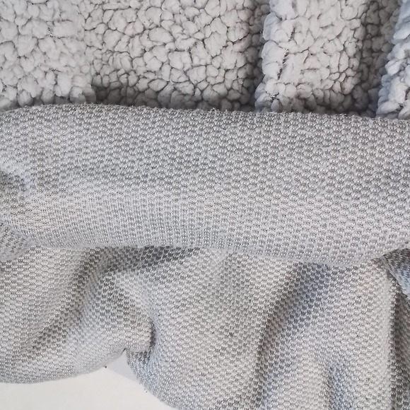 ASOS Pullover Oversized Sherpa Hoodie Size XS in Light Gray - Picture 16 of 16